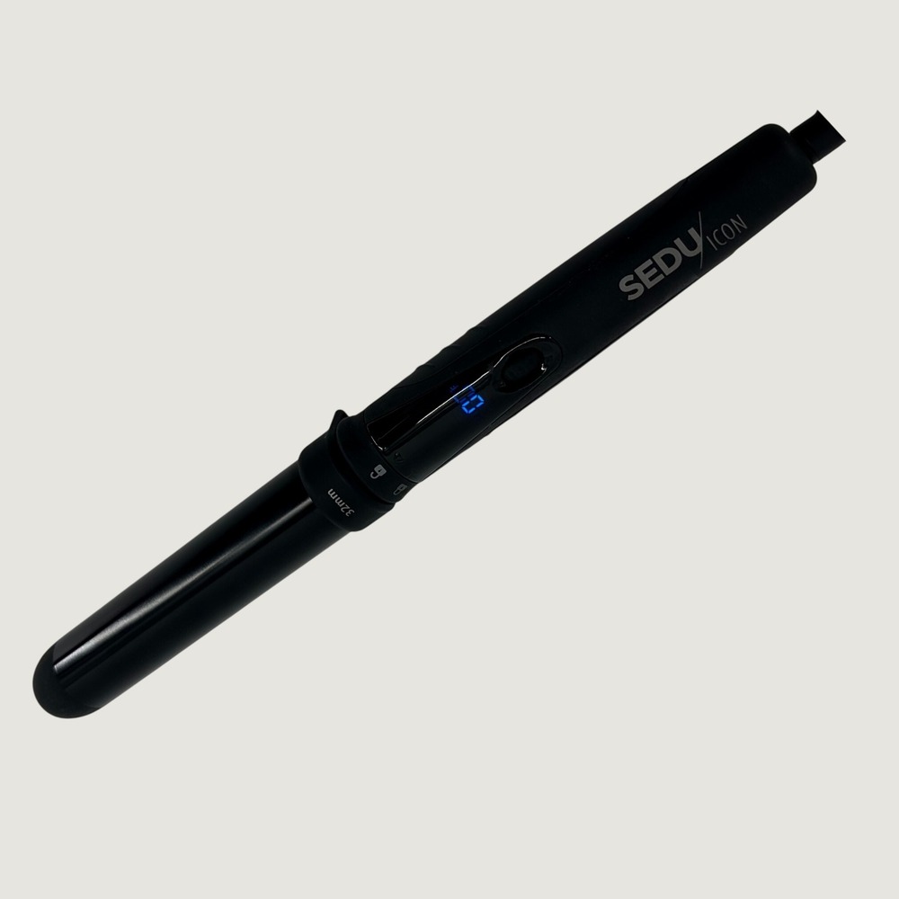 Sedu Icon Curling Wand Women 32mm Black  Professional Beach Waves Hair Care